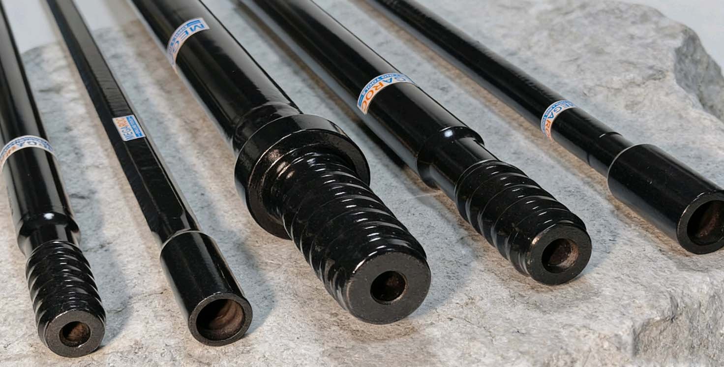 megaroc extension rods on rock